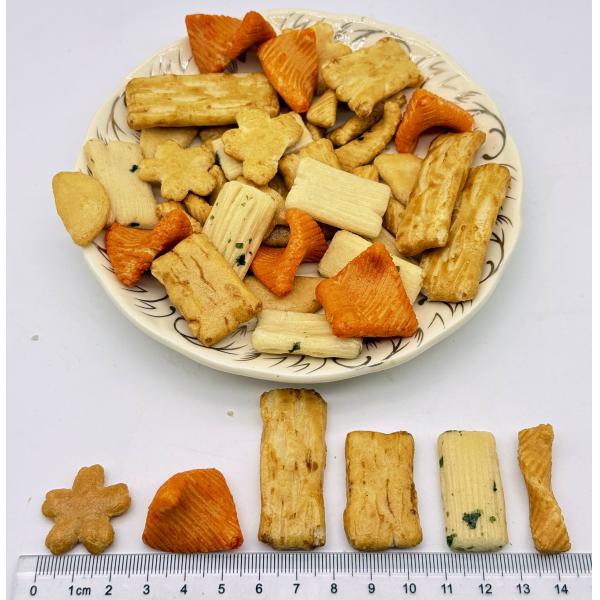 Saborizante mezcla de galletas de arroz japonesas.