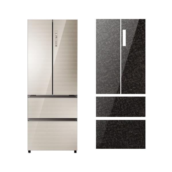 Decoration UV micro imprinting Black Wrinkle Pattern Refrigerator Door Panel