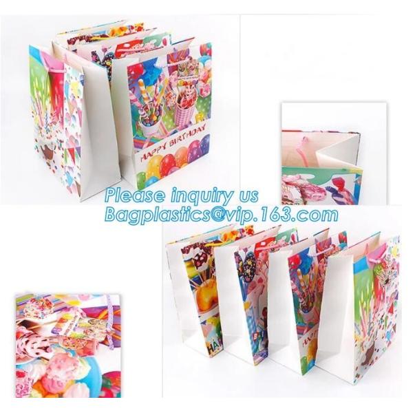 Foldable Gift Recycled Grocery Romotional Printed Gift Paper Bag Luxury Matte White Paper Bags with Handles Perfect for