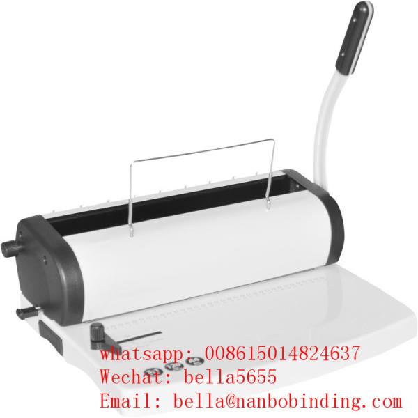 Office 120 Sheets Wire O Binding Machine SGS with 8.47mm pitch