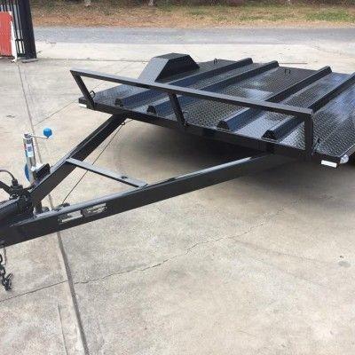 8x6 Motor Bike Motorcycle Utility Trailer , Easy Load Tandem Axle Utility Trailer