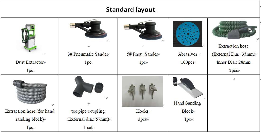 AA4C   Car Paint  Pneumatic Dust-Free Dry Sanding Machine  vehicle dry sanding machine  AA-BL502