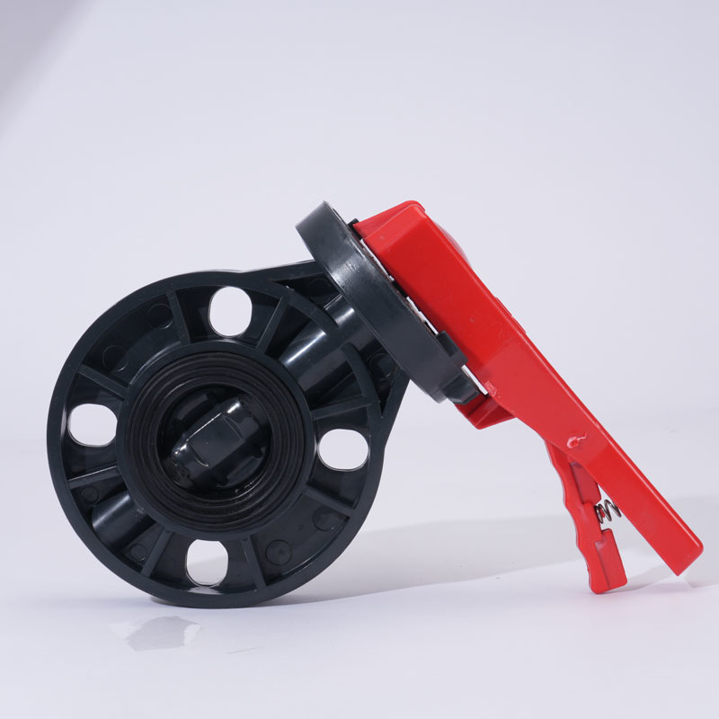 DIN Standard UPVC Butterfly Valve with ISO Certificate for Industrial and Water Supply Applications