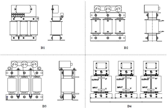 Фильтр волны 0.75kw синуса 380VAC 50Hz - 500kw для защищают мотор