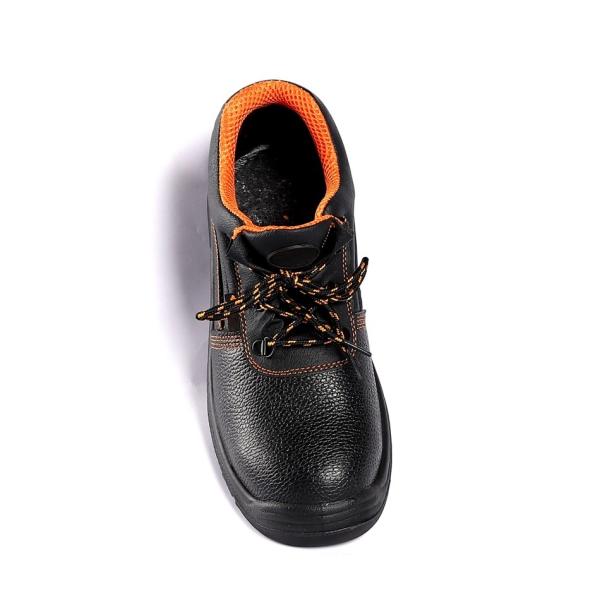 PU Leather Lace Up Closure Puncture Slip Resistance Sports Safety Shoes With Steel Toe