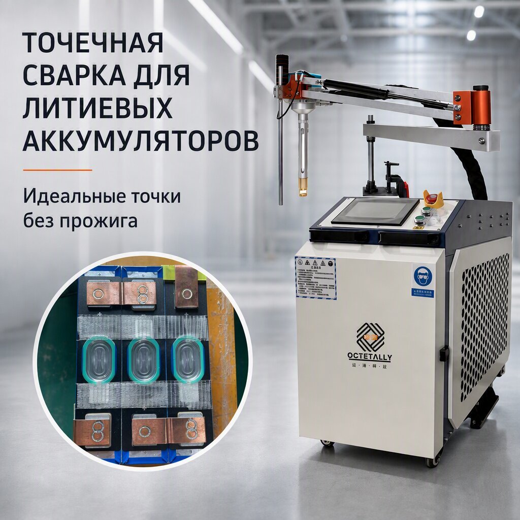 Lithium Battery Laser Spot Welder, Integrated Welding and Marking for Battery