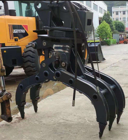 NM400 Wear Resistant Steel Hydraulic Grab Scrap Metal Grapple 360 Degree Rotating