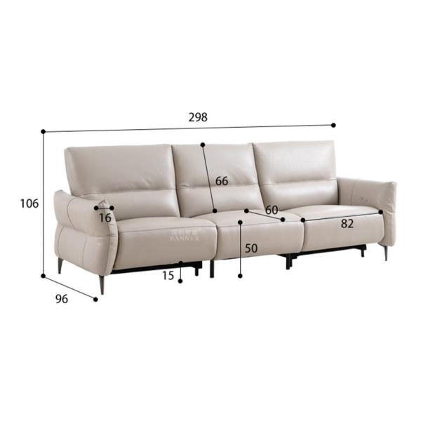 BN Italian Minimalist Modern Furniture Living Room Chair Recliner Electric Leather Space Functional Cabin Sofa