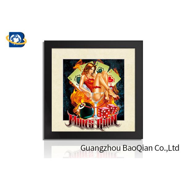 Слегка ударьте коты печатания плаката изображение 3Д/5Д влияния линзовидные/красивая картина девушки