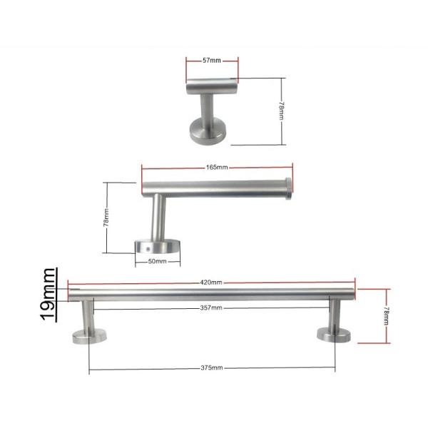 Towel holder Stainless Steel Bathroom Accessories with Satin Polish