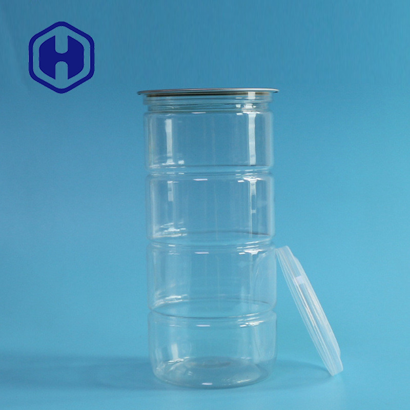 Кокос картошки консервных банок 900ml 30.7oz BPA свободный круглый ясный пластиковый откалывает EOE