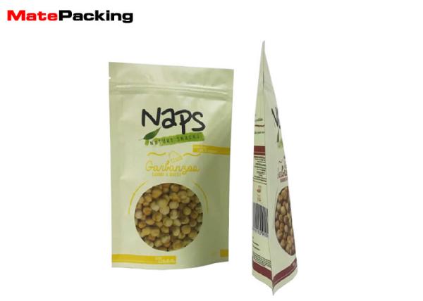 Aluminum Foil Stand Up Pouches Smell Proof Custom Size With Zipper