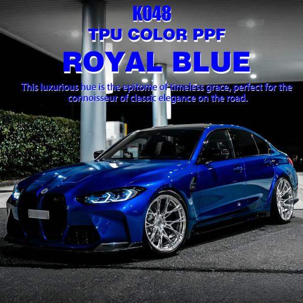 K048 Royal Blue TPU Color Paint Protection Film Car Vnyl Wrap