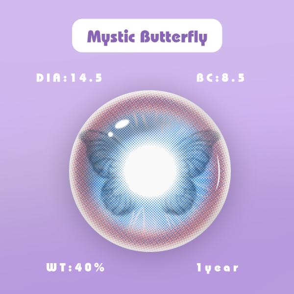 Soft Cosmetic Eye Contacts Green Cosmetic Contact Lenses 14.2mm Diameter