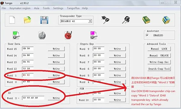 ID48 Transponder Chip For Tango Pro OEM Copy ID48 Chip