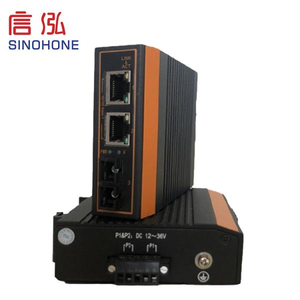 SC Industrial POE Fiber Ethernet Media Converter Max 3.5W Low Power Consumption