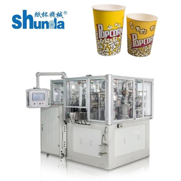 46HZ Output Hot Food Disposal Tea Cup Paper Cup Making Machine