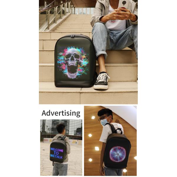 Водонепроницаемый светодиодный рекламный дисплей Smart Backpack