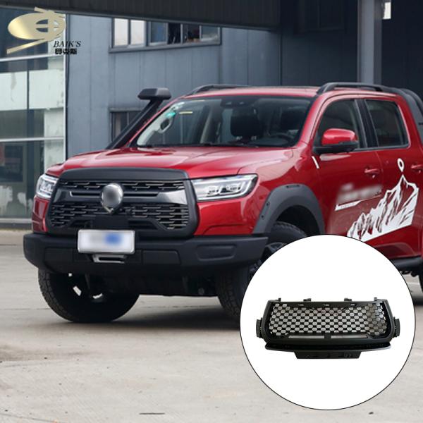 Modifying Front Grill 2018-2021 Abs Exterior Body Kits For Great Wall Pao With Led Logo