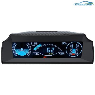 Multifunctional Car Diagnostic Tester GPS/OBD2 Speed PMH KMH Vehicle Inclinometer