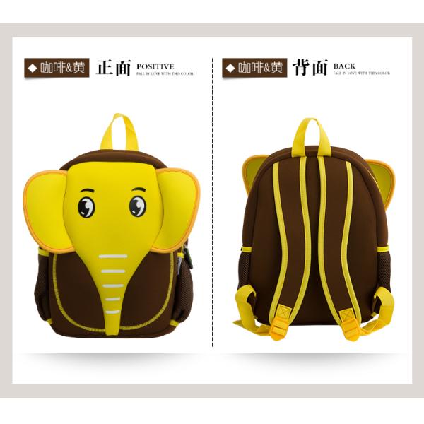 3D Cartoon Characte Kid School Backpack Zipper Wear Resistant