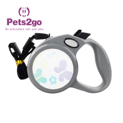 Chrome chapeou a trela retrátil do cão do cabo de 237g 3m