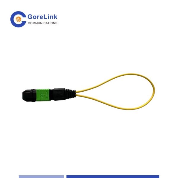 12 Fiber MPO/APC Singlemode Fiber Loopback Module for QSFP testing