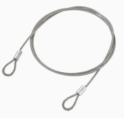 Wire Rope Sling with Flemish Eye, Steel Sleeve, and Thimble