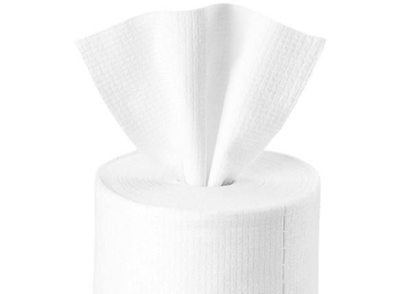 Amostra não tecida branca da tela 70% Tencel de Spunlace/30% Cupro disponível