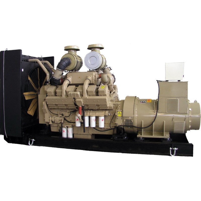 Silent / Open Type Emergency Generator Set Diesel Power 750 Kwa / 600 Kw , Tightly Structure