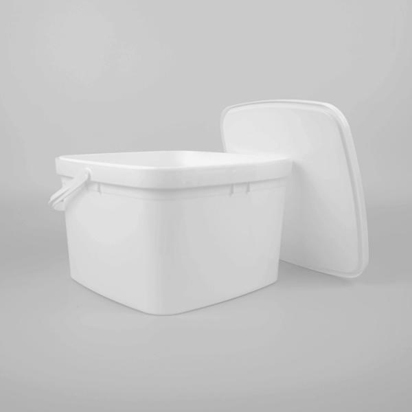 3L Transparent PP Plastic Bucket for Water Storage
