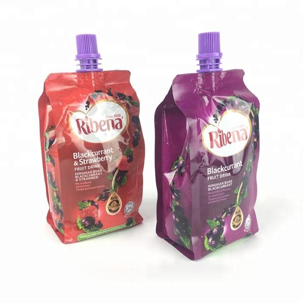 Plastic Material Spout Pouch Packaging Muti Colors Environment Friendly 60cm Width
