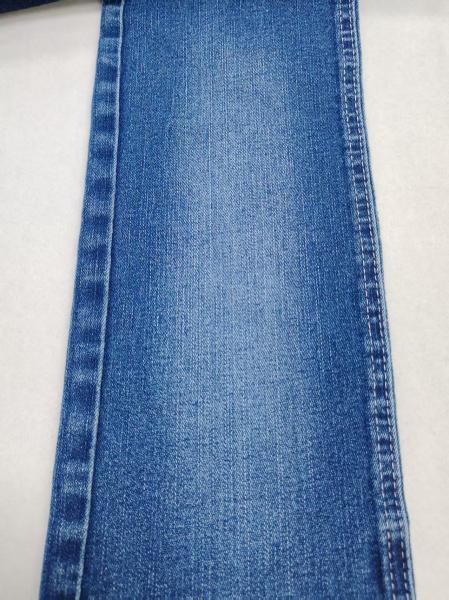 Tissu denim extensible super doux 69% coton indigo foncé fil de bambou vertical, grande largeur 180cm JSD3058 Pour Jeans