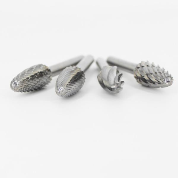 AlTiN Coating Tungsten Carbide Rotary Burrs with Head Diameter 3-25 Mm