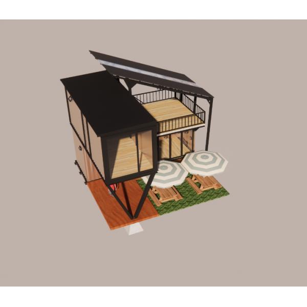 Acero galvanizado con flexión de 180g Diseño del marco Estructura de acero Villa modular para contenedores de lujo Casas prefabricadas