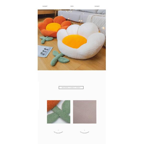 Pressure Relief Seat Cushion Pillow made of PP Cotton Knitted Material Cute Flower