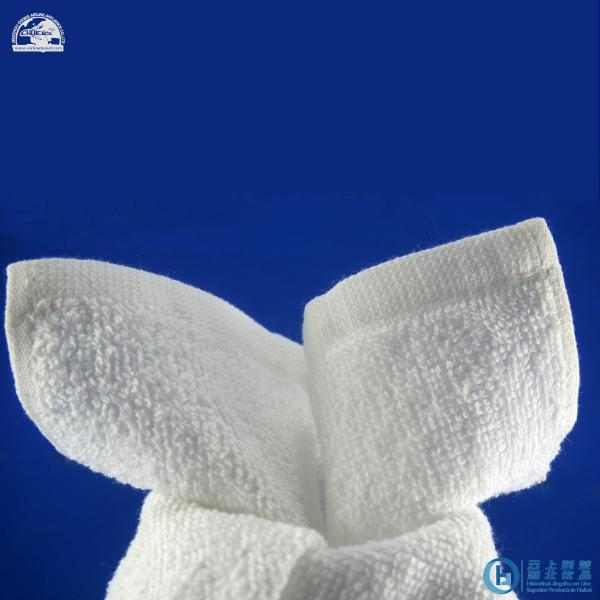 Clean cotton antiseptic white airline disposable hot oshibori towel