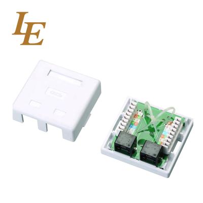 Rohs Certificated Rj45 Utp Abs Network Faceplate Socket For Office