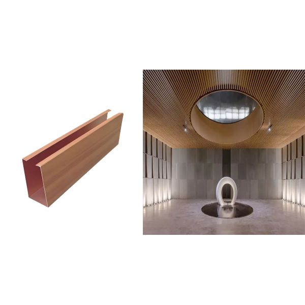 Suspended Ceiling System Aluminium Baffle Ceiling Powder Coating Surface Free Sample Provided for Easy Project Evaluation