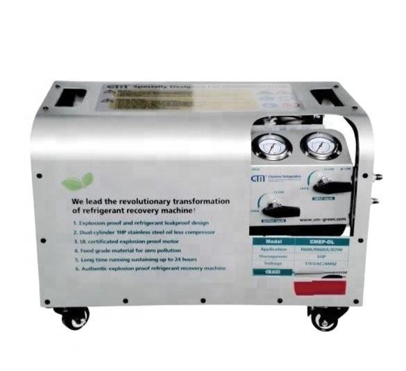 Instalação de enchimento de cilindros de Lpg, bomba de recuperação de freão, sistema de recuperação de refrigerante