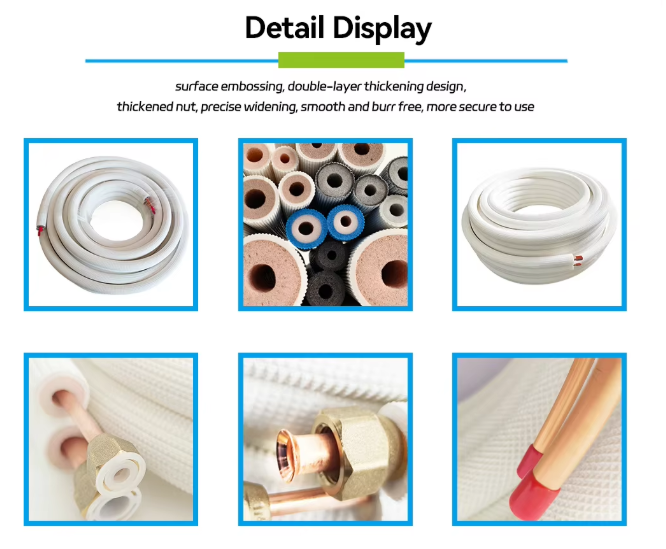 99.9% Copper Pipe Tubes Durable Copper Coils For Air Conditioner Parts