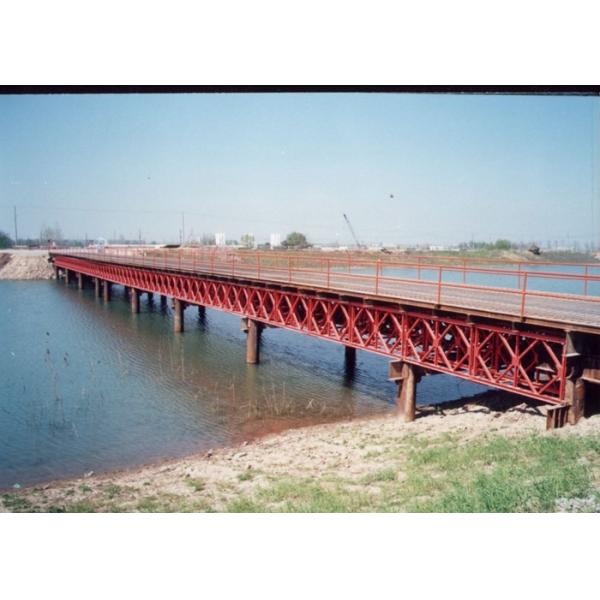 vida de cansancio larga compacta de los 60m Bailey Bridge Great Stability And