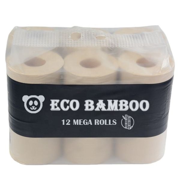 Factory Wholesale Custom Printed Bulk Bathroom Soft Bamboo Pulp Toilet Paper Roll Premium Quality and Eco-Friendly