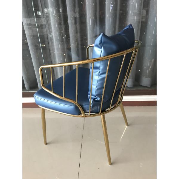 High Density Sponge Filling 55cm Faux Leather Dining Chairs