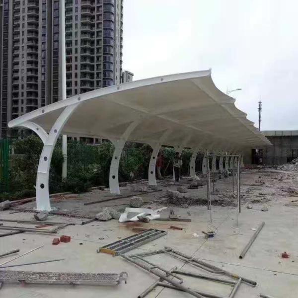 Public Area Car Parking Shed Metal Garage Buildings With Single Floor