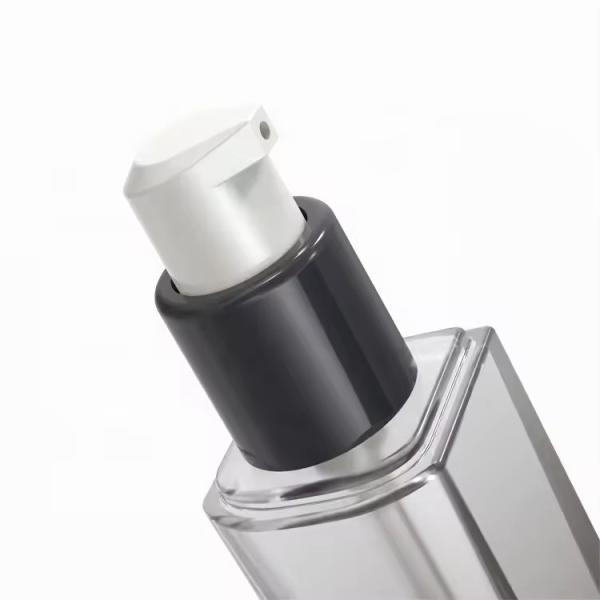 Bouteilles de sérum pour visage vide en verre Bouteille de distributeur d' huiles essentielles de luxe