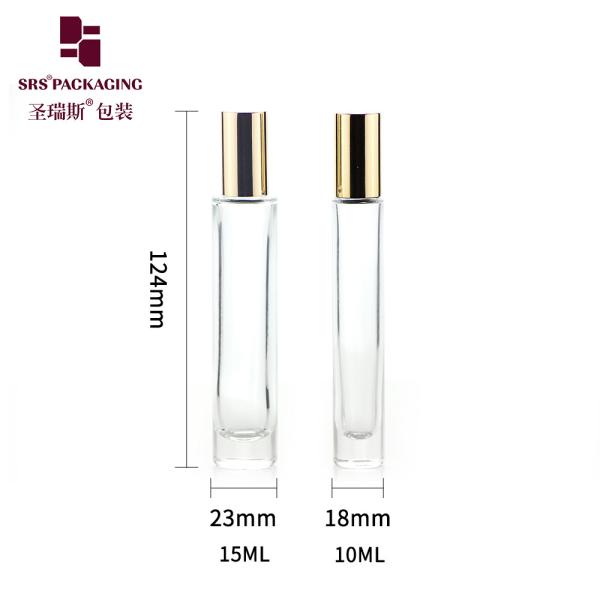 GB1-15ml Customized Essential Oil Roller Bottle With Black Cap