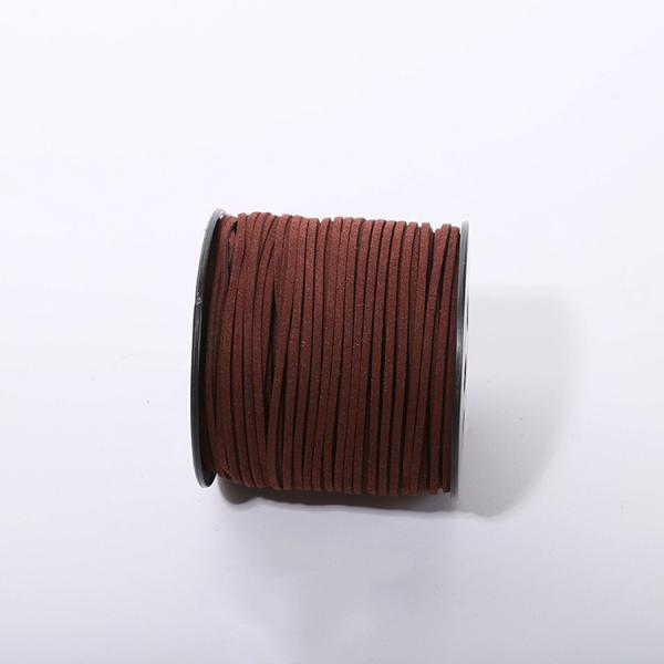 Fios de veludo de couro de camarão 3 mm Fios de veludo de dois lados