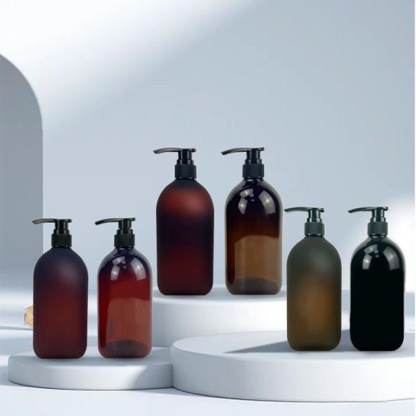 Custom 250ml 500ml 1000ml Frost Matte Body Care Cosmetic Container Shampoo Conditioner Shower Gel Lotion Plastic Bottle