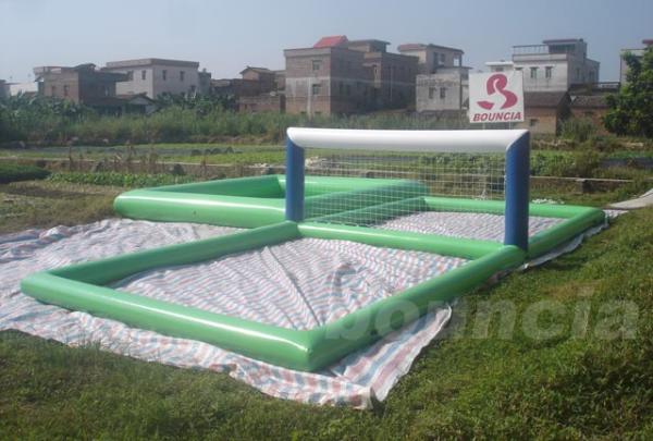 Corte de voleibol inflável da água de encerado Anti-UV do PVC de 0.9mm para jogos do esporte de água